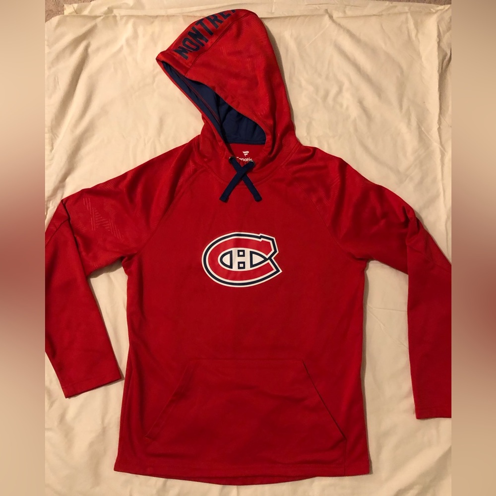 Montreal Canadians red hoodie, sz M